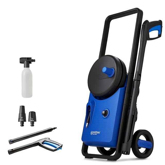 Nilfisk Core 140-6 PowerControl pressure washer with Ultraflex hose, product photograph